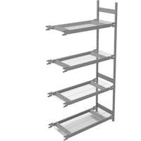 Wide Span Storage Shelving, Steel, Boltless, 1340 lbs. Capacity, 42" W x 84" H x 18" D We Share Industrial Supply