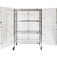 Security Cart, Chrome Plated, 48" x 69" x 24", 500 lbs. Capacity We Share Industrial Supply