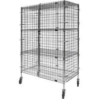 Security Cart, Chrome Plated, 48" x 69" x 24", 500 lbs. Capacity We Share Industrial Supply