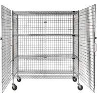 Security Cart, Chrome Plated, 60" x 69" x 24", 500 lbs. Capacity We Share Industrial Supply