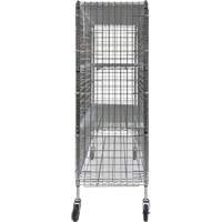 Security Cart, Chrome Plated, 60" x 69" x 24", 500 lbs. Capacity We Share Industrial Supply