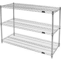 &eacute;tag&egrave;res robustes en treillis chromat&eacute;, Tiers 3, 36" la x 33" h x 24" p We Share Industrial Supply