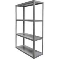 Heavy-Duty Shelving, Steel, Bolted, 3000 lbs. Capacity, 36" W x 72" H x 24" D We Share Industrial Supply
