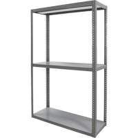 Heavy-Duty Shelving, Steel, Bolted, 3000 lbs. Capacity, 36" W x 72" H x 18" D We Share Industrial Supply