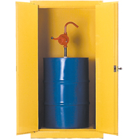 Armoires de s&eacute;curit&eacute; pour barils, Capacit&eacute; de 55 gal. US, Jaune We Share Industrial Supply