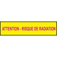 Rubans pour barricades, Français, 3" la x 1000' lo, 3,5 mils, Magenta/jaune We Share Industrial Supply