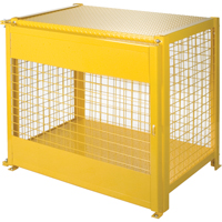 Armoires pour cylindres &agrave; gaz, nbre de bouteilles: 6, 44" , 30" , 37" , Jaune We Share Industrial Supply