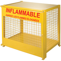 Armoires pour cylindres &agrave; gaz, nbre de bouteilles: 6, 44" , 30" , 37" , Jaune We Share Industrial Supply