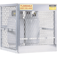 Armoires en aluminium pour bouteilles GPL, nbre de bouteilles: 4, 30" , 32" , 33-1/2" , Argent We Share Industrial Supply