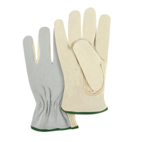 Gants de conducteur &agrave; dos fendu, Moyen, Paume en Cuir fleur de vache We Share Industrial Supply