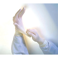 Gants d'examen Qualatex Miracle Grip QRP, Moyen, Latex, 6 mils, Sans poudre, Blanc We Share Industrial Supply