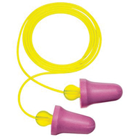 Bouchons d'oreilles en mousse sans contact E-A-R, Paire - Sac en poly, Avec cordon We Share Industrial Supply