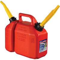 Combo jerrican essence/huile, 2,17 gal. US/8,25 L, Rouge, Conformes aux normes CSA/ULC We Share Industrial Supply