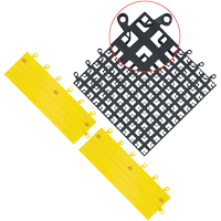 ErgoDeck&reg; Mat No. 560, PVC, 1-1/2' W x 1-1/2' L, 7/8" Thick, Black We Share Industrial Supply
