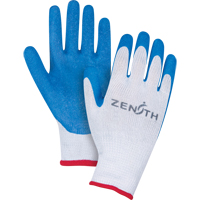 Natural Rubber Seamless Knit Coated Gloves, 9/Large, Rubber Latex Coating, 10 Gauge, Polyester/Cotton Shell We Share Industrial Supply