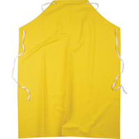 Flame Resistant Aprons, Polyester/PVC, 48" L x 36" W, Yellow We Share Industrial Supply