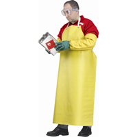 Tabliers ignifuges, N&eacute;opr&egrave;ne/Polyester, 48" lo x 35" la, Jaune We Share Industrial Supply