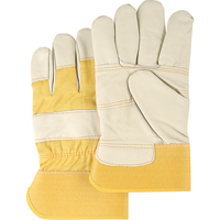 Furniture Leather Gloves, Large, Grain Cowhide Palm, Cotton Inner Lining We Share Industrial Supply