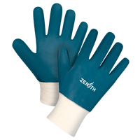 Gants &agrave; poignet en tricot de poids lourd, 10/T-Grand, R&ecirc;vetement Nitrile, Enveloppe en Coton We Share Industrial Supply