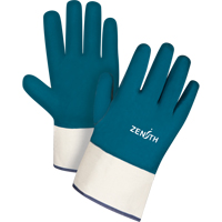 Gants &agrave; poignet de s&eacute;curit&eacute; de poids lourd, 11/2T-Grand, R&ecirc;vetement Nitrile, Enveloppe en Coton We Share Industrial Supply