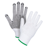 Gants tricot&eacute;s &agrave; pois, Poly/coton, Un c&ocirc;t&eacute;, Calibre 7, Moyen We Share Industrial Supply