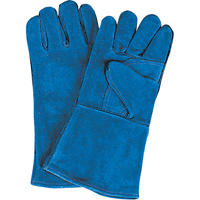 Gants de soudage &agrave; pouce & paume doubles, Cuir de vache refendu, Taille Grand We Share Industrial Supply