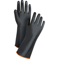 Heavyweight Chemical-Handling Gloves, Size Large/9, 14" L, Rubber Latex, 30-mil We Share Industrial Supply