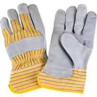 Premium Rugged Fitters Gloves, Large, Split Cowhide Palm, Cotton Inner Lining We Share Industrial Supply