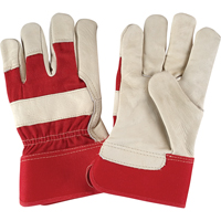 Premium Dry-Palm Fitters Gloves, Large, Grain Cowhide Palm, Cotton Inner Lining We Share Industrial Supply