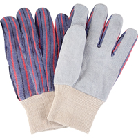 Standard-Duty Work Gloves, Large, Split Cowhide Palm We Share Industrial Supply