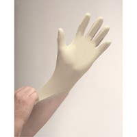 Gants d'examen de premi&egrave;re qualit&eacute; pour peau sensible, T-petit, Latex, 4 mils, Poudr&eacute;s, Naturel We Share Industrial Supply