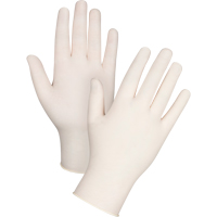 Gants jetables, T-petit, Latex, 5 mils, Poudr&eacute;s, Naturel We Share Industrial Supply