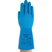 AlphaTec&reg; 87-029 Gloves, Size Small/7, 12" L, Rubber Latex, Nylon Inner Lining, 50-mil We Share Industrial Supply
