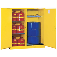 Sure-Grip&reg; EX Double-Duty Safety Cabinets, 115 US gal. Cap., 13 Drums, Yellow We Share Industrial Supply