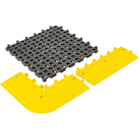 ErgoDeck&reg; General Purpose No. 564 Matting, PVC, 1-1/2' W x 1-1/2' L, 7/8" Thick, Charcoal We Share Industrial Supply