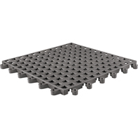 ErgoDeck&reg; General Purpose No. 564 Matting, PVC, 1-1/2' W x 1-1/2' L, 7/8" Thick, Charcoal We Share Industrial Supply