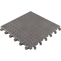 ErgoDeck&reg; Soft No. 566 Matting, PVC, 1-1/2' W x 1-1/2' L, 7/8" Thick, Charcoal We Share Industrial Supply