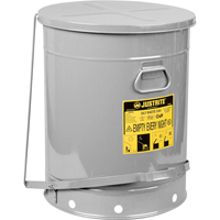 Oily Waste Cans, FM Approved/UL Listed, 21 US gal., Silver We Share Industrial Supply