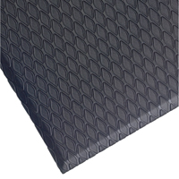 Tapis Cushion Max, Losange, 3-3/4' x 5-3/4' x 5/8", Charbon, Nitrile/PVC We Share Industrial Supply