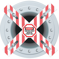 Danger Man-Way Cross Barrier We Share Industrial Supply