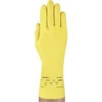 VersaTouch&reg; 297 Gloves, Size Medium/8, 12" L, Rubber Latex, Flock-Lined Inner Lining, 20-mil We Share Industrial Supply