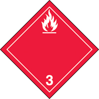 TDG Shipping Labels, Class 3, Flammable Liquids, Vinyl We Share Industrial Supply