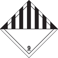 TDG Shipping Labels, Class 9, Miscellaneous Dangerous Goods, Vinyl We Share Industrial Supply