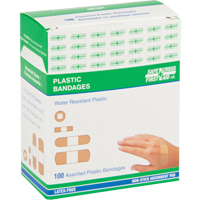 Bandages, Assorti, Plastique, St&eacute;rile We Share Industrial Supply
