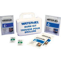Trousses d'urgence pour brûlures Water Jel, Boîte en plastique de 10 unit&eacute;s, Classe 2 We Share Industrial Supply