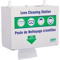 Postes en M&eacute;tal Pour Le Nettoyage De Verres - Deux Boutielle De Solution 500ml Et 1 Boîte De Serviettes, M&eacute;tal, 10,5" lo x 5,5" p x 6,3" h We Share Industrial Supply