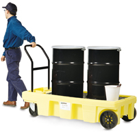 Poly-Spillcart Cart, 66.5" L x 29" W x 43.9" H, 57 US gal. Spill Cap. We Share Industrial Supply