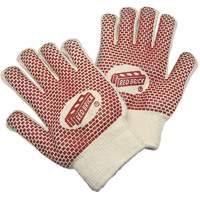 Gants r&eacute;versibles en tissu &eacute;ponge Red Brick, Coton, Deux c&ocirc;t&eacute;s, Calibre 10, Grand We Share Industrial Supply