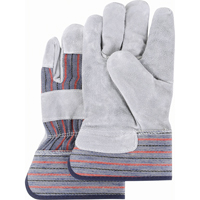Split Back Premium Quality Fitters Gloves, Medium, Split Cowhide Palm, Cotton Inner Lining We Share Industrial Supply