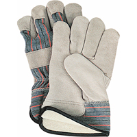 Winter-Lined Fitters Gloves, Large, Split Cowhide Palm, Cotton Fleece Inner Lining We Share Industrial Supply